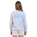 Ultra Game WNBA Official Womens Velvet Plush Crew Sweatshirt, Chicago Sky, Heather Gray, X-Large