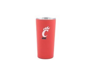 Decorvo University of Cincinnati Bearcats Tumbler - Red Double Walled Insulated Travel Thermos with Slide Lid - 18 oz