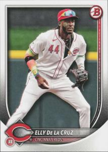 2025 BOWMAN #44 ELLY DE LA CRUZ CINCINNATI REDS BASEBALL OFFICIAL TRADING CARD OF MLB