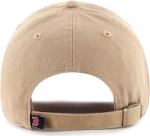 47 Brand MLB Khaki Primary Logo Clean Up Adjustable Strap Baseball Dad Hat Cap, Adult One Size Fits All - Boston Red Sox - Khaki