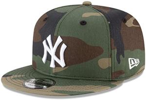 New Era Unisex-Adult MLB 9Fifty Camo Primary Logo Adjustable Snapback Hat Cap One Size Fits All - New York Yankees Camo Green