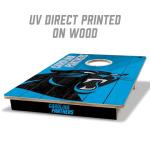 YouTheFan NFL Carolina Panthers 2’ x 3’ Wood Cornhole Game with Logo Bags