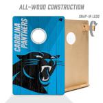 YouTheFan NFL Carolina Panthers 2’ x 3’ Wood Cornhole Game with Logo Bags