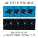 YouTheFan NFL Carolina Panthers 2’ x 3’ Wood Cornhole Game with Logo Bags
