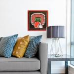 YouTheFan Officially-licensed NFL Cleveland Browns Stadium Series 3D Wall Art - multi-layer team stadium replica, detailed sports fan gift, indoor decor