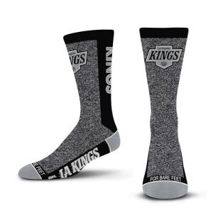 For Bare Feet NHL LOS ANGELES KINGS Marble MVP Crew Sock Team Color LARGE