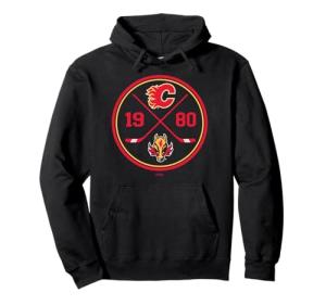 Calgary Flames Prize Black Officially Licensed Pullover Hoodie