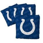 YouTheFan Officially-Licensed NFL Indianapolis Colts Set of 4 Cornhole Bags - All Weather Regulation 6” x 6” Size - 16oz Weight - Designed in USA