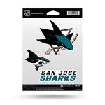 Rico MSS9102 San Jose Sharks Triple Spirit Stickers