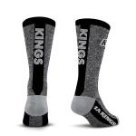 For Bare Feet NHL LOS ANGELES KINGS Marble MVP Crew Sock Team Color LARGE