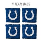 YouTheFan Officially-Licensed NFL Indianapolis Colts Set of 4 Cornhole Bags - All Weather Regulation 6” x 6” Size - 16oz Weight - Designed in USA