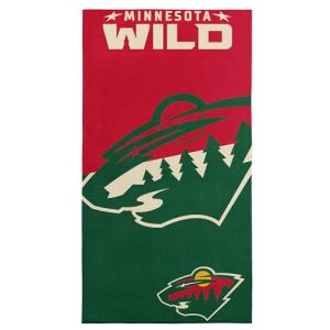 Northwest NHL Minnesota Wild Microfiber Beach Towel, 30 x 60 Inches – Quick Dry, Sand Resistant, Lightweight, Highly Absorbent, Incisor Design