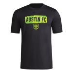 Adidas Men's Austin FC MLS Short Sleeve T-Shirt, Black Austin FC, Large