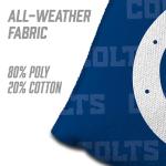 YouTheFan Officially-Licensed NFL Indianapolis Colts Set of 4 Cornhole Bags - All Weather Regulation 6” x 6” Size - 16oz Weight - Designed in USA