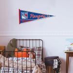 Rico Industries NHL Hockey New York Rangers Classic 12" x 30" Felt Wall Décor Pennant - Great for Home/Bed Room/Man Cave Décor
