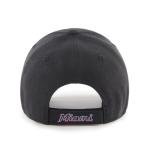'47 Miami Marlins Hat (Florida Marlins) Mens Womens Baseball Cap MVP, Adjustable, Black, One Size Fits
