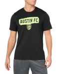 Adidas Men's Austin FC MLS Short Sleeve T-Shirt, Black Austin FC, Large