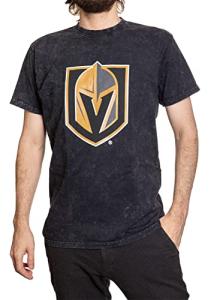 Calhoun NHL Surf & Skate Men's Garment Dyed Vintage T-Shirt (Vegas Golden Knights, Medium)