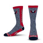 For Bare Feet NHL WASHINGTON CAPITALS Marble MVP Crew Sock Team Color LARGE