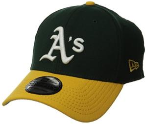New Era MLB Oakland Athletics Team Classic Home 39Thirty Stretch Fit Cap, Green, Medium/Large