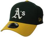 New Era MLB Oakland Athletics Team Classic Home 39Thirty Stretch Fit Cap, Green, Medium/Large