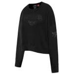 Pro Standard Womens WNBA Dallas Wings Classic Triple Black Crewneck Sweatshirt Black L