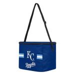 FOCO MLB Officially Licensed Primary Logo Team Stripe 6 or 12 Pack Soft Insulated Game Day Baseball Lunch Tote Cooler - Kansas City Royals - 6 Pack