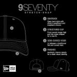 New Era Unisex-Adult MLB Player Replica 9SEVENTY Baseball Team Color Stretch Adjustable Snapback Hat One Size Fits All - Los Angeles Angels - Red