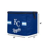 FOCO MLB Officially Licensed Primary Logo Team Stripe 6 or 12 Pack Soft Insulated Game Day Baseball Lunch Tote Cooler - Kansas City Royals - 6 Pack