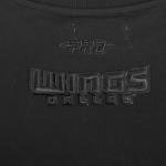 Pro Standard Womens WNBA Dallas Wings Classic Triple Black Crewneck Sweatshirt Black L