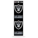 Rico Industries NFL Football Las Vegas Raiders LAS Vegas Logo Quad Decal