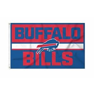 Rico Industries NFL Football Buffalo Bills Bold 3' x 5' Banner Flag Single Sided - Indoor or Outdoor - Home Décor