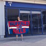 Rico Industries NFL Football Buffalo Bills Bold 3' x 5' Banner Flag Single Sided - Indoor or Outdoor - Home Décor