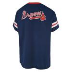 MLB Kids Youth 4-20 Official Primary Logo Ballpark Team Jersey (US, Numeric, 5, 6, Regular, Atlanta Braves - Navy)