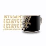 Rico Industries NFL Football New Orleans Saints 14 oz Metro Ceramic Coffee Mug