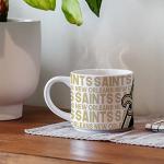 Rico Industries NFL Football New Orleans Saints 14 oz Metro Ceramic Coffee Mug