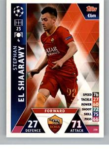 2018-19 Topps UEFA Champions League Match Attax #250 Stephan El Shaarawy AS Roma Soccer Trading Card