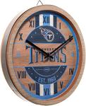 FOCO Tennessee Titans NFL Barrel Wall Clock