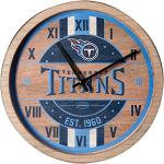 FOCO Tennessee Titans NFL Barrel Wall Clock