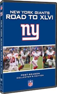 NEW YORK GIANTS ROAD TO XLVI DVD
