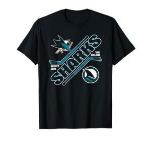 San Jose Sharks Force Black Officially Licensed T-Shirt