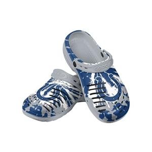 FOCO Indianapolis Colts NFL Mens Tie-Dye Clog with Strap - M