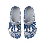 FOCO Indianapolis Colts NFL Mens Tie-Dye Clog with Strap - M