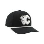 Calgary Flames NHL Officially Licensed Rope Hat Snapback Backspin Contrast