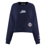 Pro Standard Womens NHL Winnipeg Jets Wingspan Crewneck Sweatshirt Midnight Navy L
