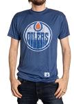 Calhoun NHL Mens Loose Fit Performance Rashguard Wicking Short Sleeve Shirt (Edmonton Oilers, Large)