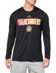 Adidas Men's Atlanta United FC Jersey Hook Long Sleeve Pre-Game Jersey, Black, Medium
