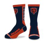 For Bare Feet NFL CHICAGO BEARS MVP Crew Sock Team Color Youth