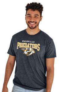 Nashville Predators NHL Officially Licensed T-Shirt Heathered Black, Large