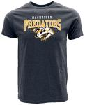 Nashville Predators NHL Officially Licensed T-Shirt Heathered Black, Large